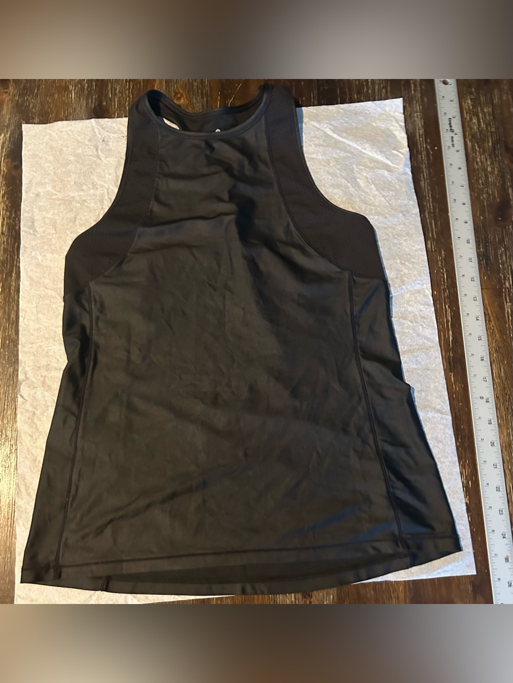 NWOT Athleta Black Racer Back Tank Top